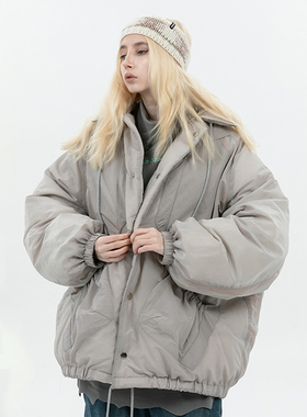 ERROR CODE 半透明口袋面包服加厚青春宽松休闲外套棉服男女秋冬