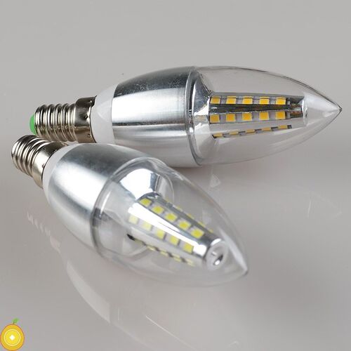 led尖泡家用节能led光源e14小螺口e27大螺口省电LED灯泡烛形尖泡