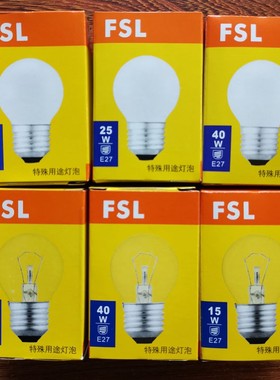 佛山FSL钨丝灯e27大螺口球泡圆泡老式三挡触摸台灯无极旋转可调光