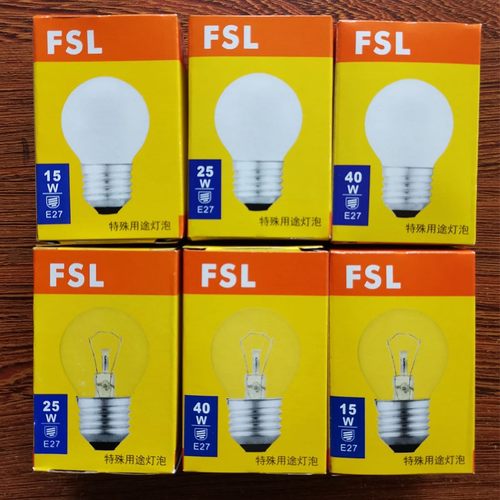 佛山FSL钨丝灯e27大螺口球泡