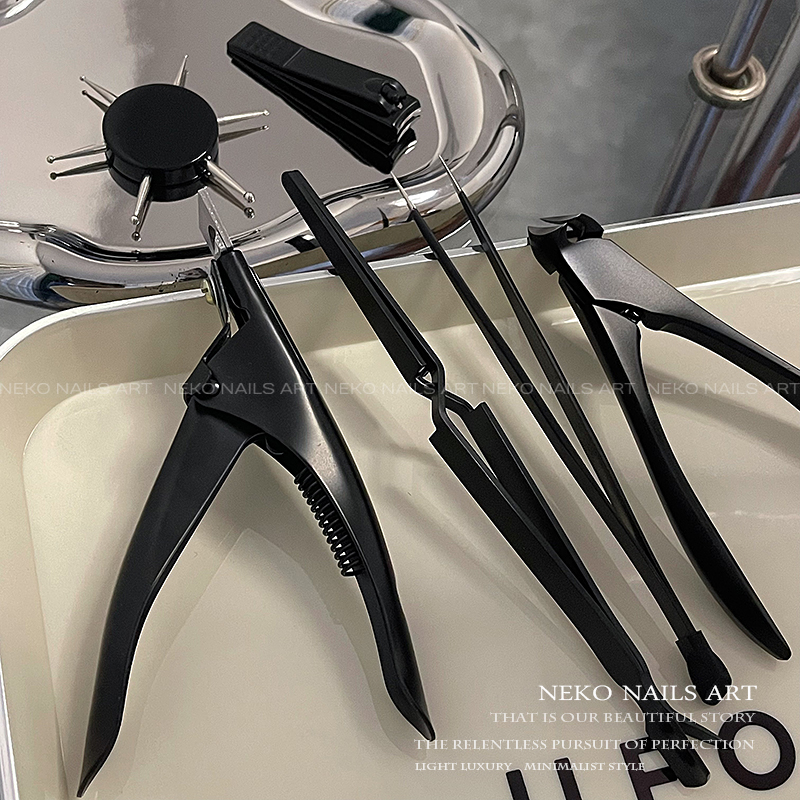 NEKONK黑色多功能美甲工具组合