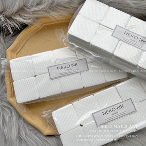 NEKO NK独家强推1200片高品质不掉屑棉片 睫毛胶清洁巾美甲店专用