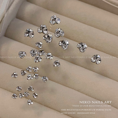 NEKONK无缝堆钻成品美甲钻球