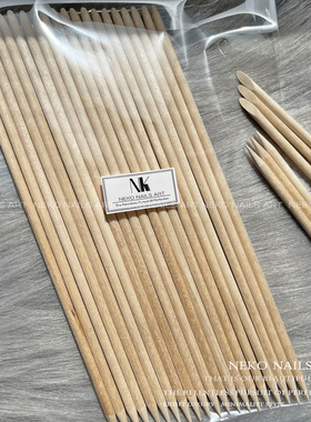 NEKO NK独家加长日式原木美甲双头桔木棒 除溢胶去死皮粘钻榉木棒