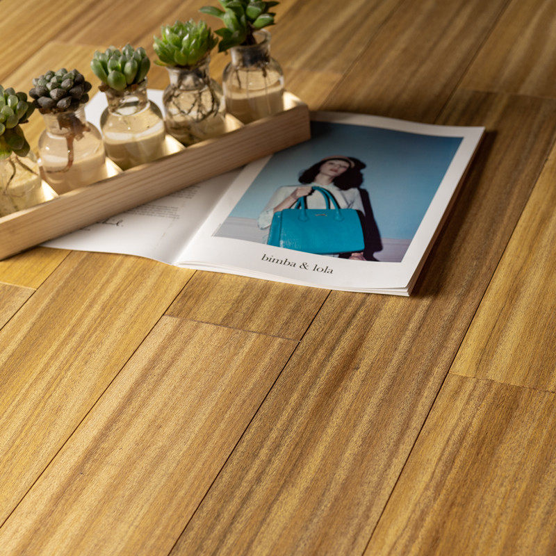 青木世家 纯实木非州紫檀(绿柄桑)地板植物木蜡油原木厂家直销