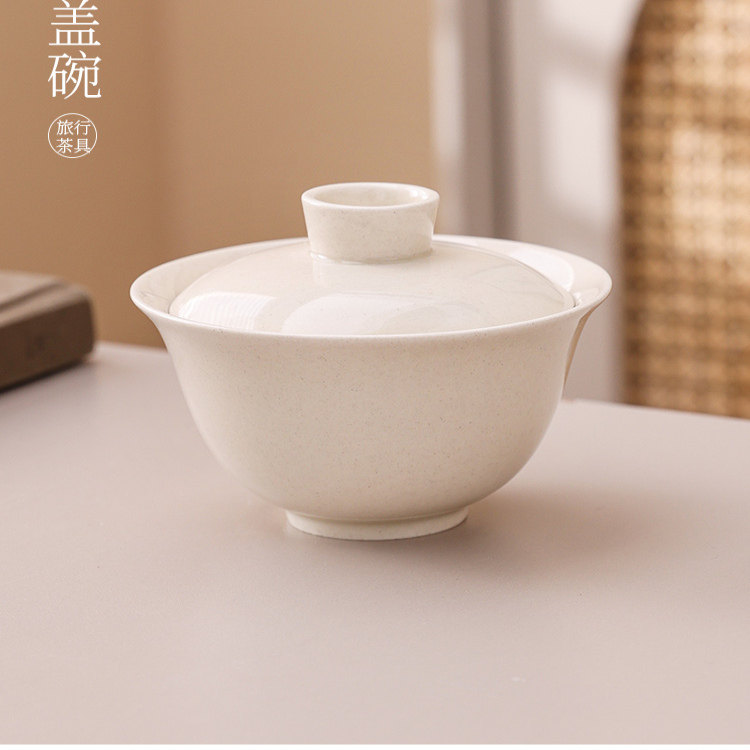 厂家直销 复古陶瓷功夫茶具草木灰家用大容量150粗陶泡茶碗盖茶杯