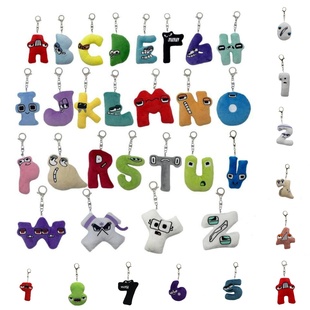 儿童启蒙玩偶字母公仔数字毛绒玩具小娃娃书包挂件Alphabet Lore