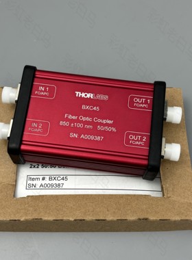 BXC45 光纤耦合器 850±100 nm FC/APC舱壁 全新现货