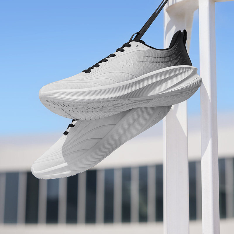 361运动鞋男款冬季皮面男鞋雨天防水休闲鞋防滑耐磨白男士跑步鞋