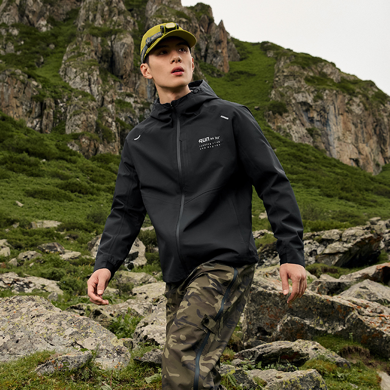 361畅跑无惧雨屏冲锋衣2025秋季新款防水防风冲锋衣男户外登山服