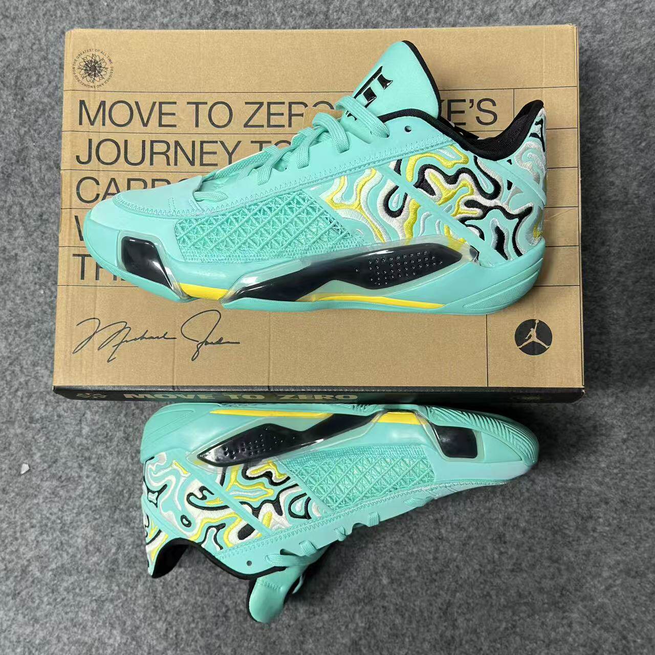 耐克 Air Jordan 38郭艾伦实战运动耐磨透气舒适刺绣篮球鞋FZ3223