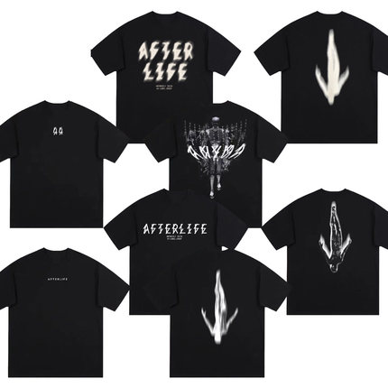 Afterlife倒吊人T恤anyma同款周边百大dj电音节蹦迪美式纯棉短袖
