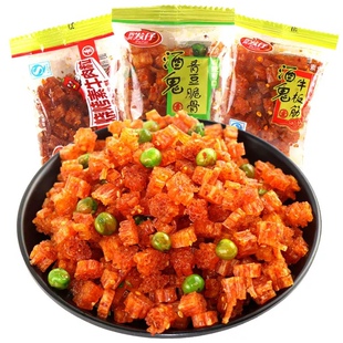8090回忆酒鬼青豆脆骨大刀肉经典怀旧零食辣条小时候小包装500g