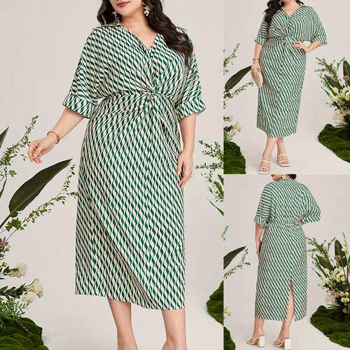 Plus size summer women dresses big size lady Print dress 5XL