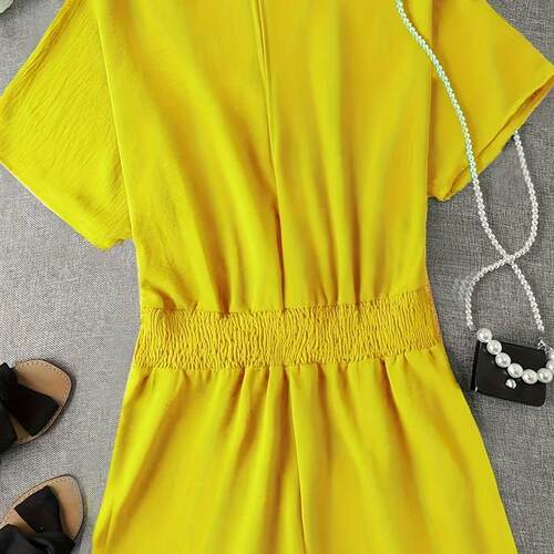 Plus size lady Jumpsuits summer women Chiffon bigsize Onesie
