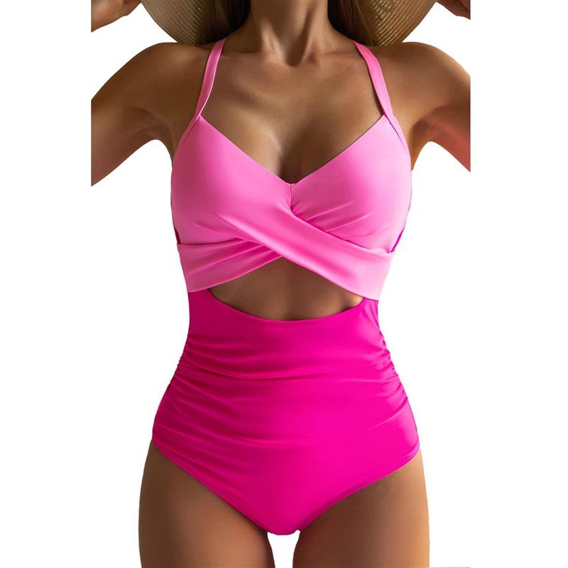 swimsuit women swimming suit bikini 泡温泉泳衣女款连体比基尼