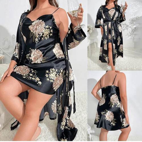 New plus size Sling Sexy Open Back Sling Sleeping Dress 睡裙