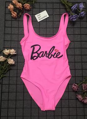 One piec swimsuit, ed pink eURDlirps, optional sey backlessx