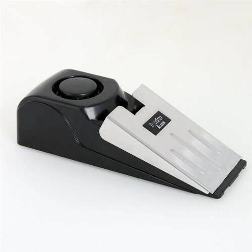 Wedge Shaped 120 dB Security Home Door Stop Stopper Alarm Bl