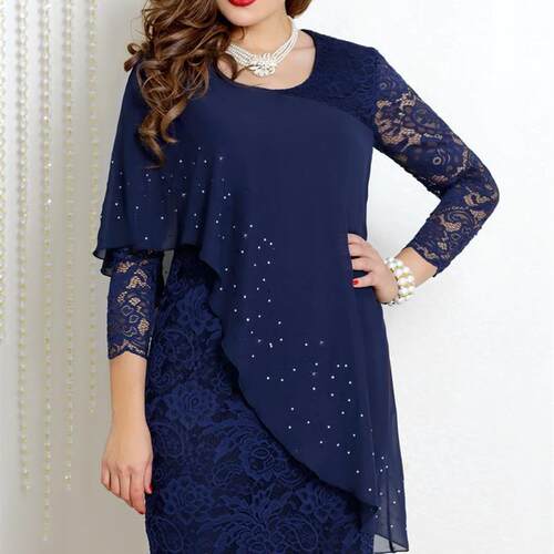 Big Size 5XL Women Dress Plus Size Ladies Party Dress Femme