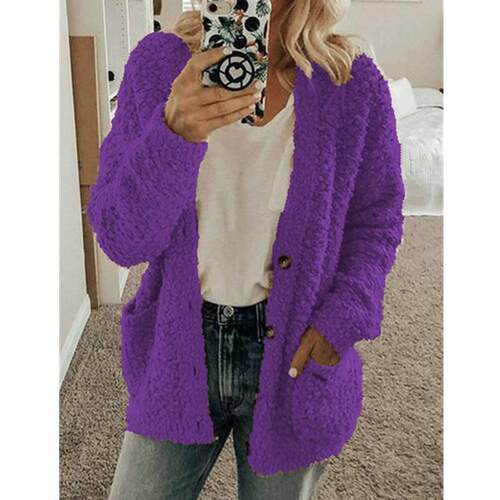 Autumnand Winter Womens  Fashion LVBCasual Swe ater rCoatLag