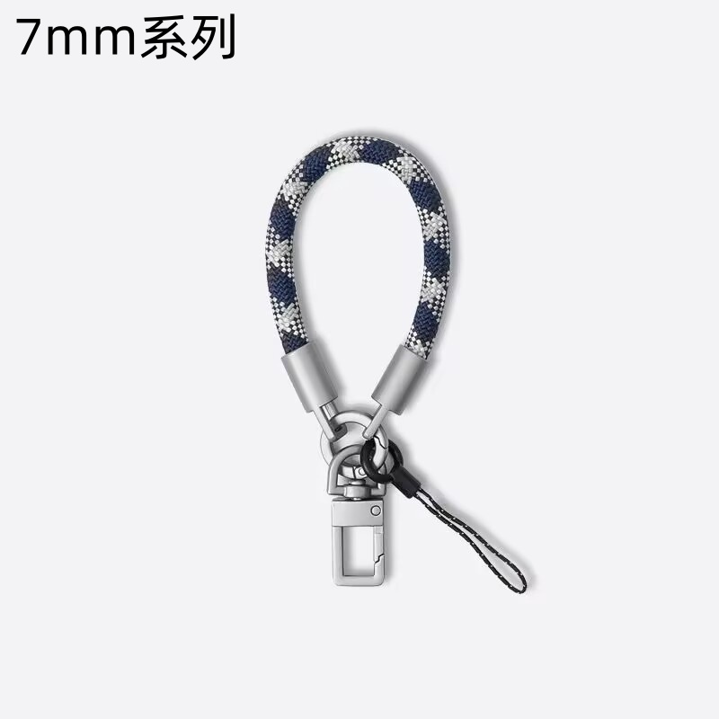 钛原色短款手机挂绳钥匙扣