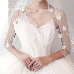 出租唯美主婚纱2026新款新娘结婚重工公主梦幻赫本星空拖尾女租赁