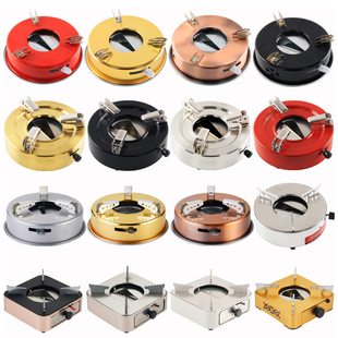 加厚不锈钢酒精炉家用小火锅底座商用固体燃料加热干锅炉架子酒店