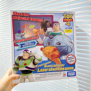 巴斯光年玩具总动员投影射击游戏玩具枪组合亲子互动礼物英日文