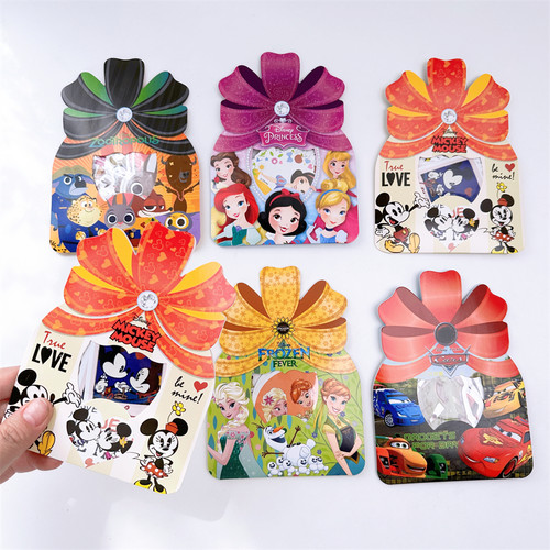 迪家贴纸礼物包装奖励手账赛车总动员冰雪公主幼儿园分享儿童收藏