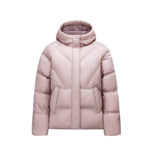 安踏多彩羽绒服丨防泼水保暖外套女冬季鸭绒面包服棉服162548903N