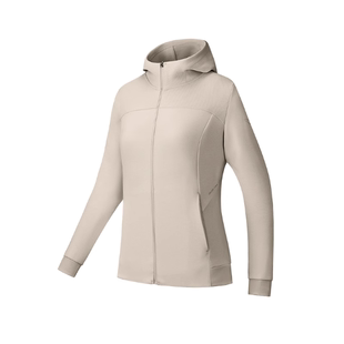 安踏運(yùn)動(dòng)外套女2025秋季 半領(lǐng)連帽開衫 運(yùn)動(dòng)服上衣 162537715N 新款