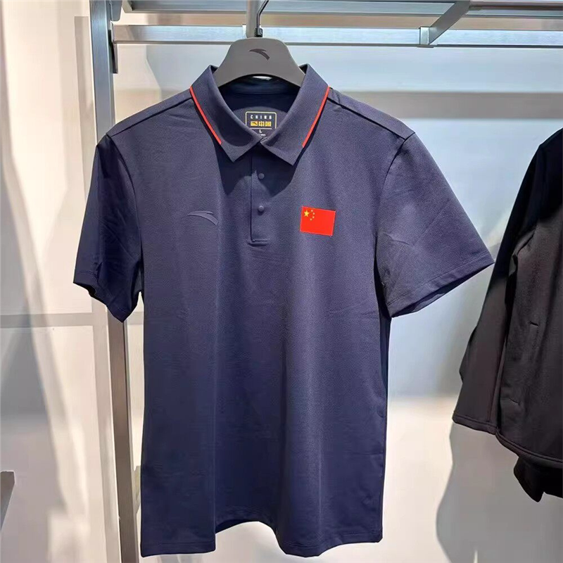 安踏运动2026国旗Polo衫运动速干短袖商务翻领T恤男上衣152627108
