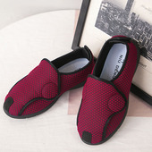 加宽糖加肥足鞋 尿拇外翻大脚骨痛春秋网面风中老年女加大脚肿鞋