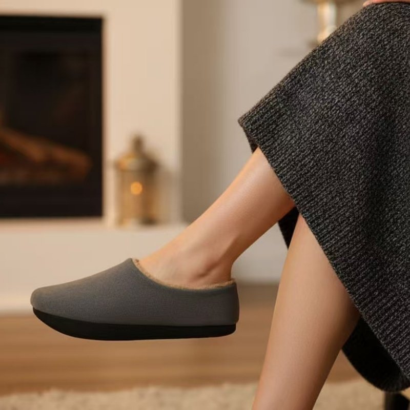 前高后低负跟鞋秋冬保暖休闲骨盆前倾女腰椎形体k型加绒倒走鞋