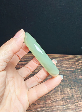 和田青白玉手镯送证书保真