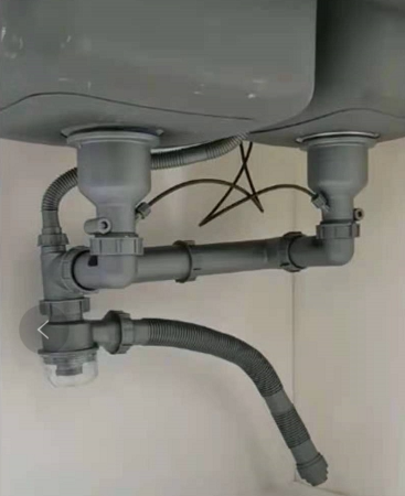 佳德水槽全套下水管台控下水旋钮式水管配件水槽通用款自动下水