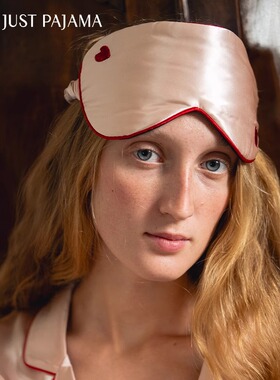 礼物推荐』Not Just Pajama 爱心刺绣真丝眼罩遮光透气午休