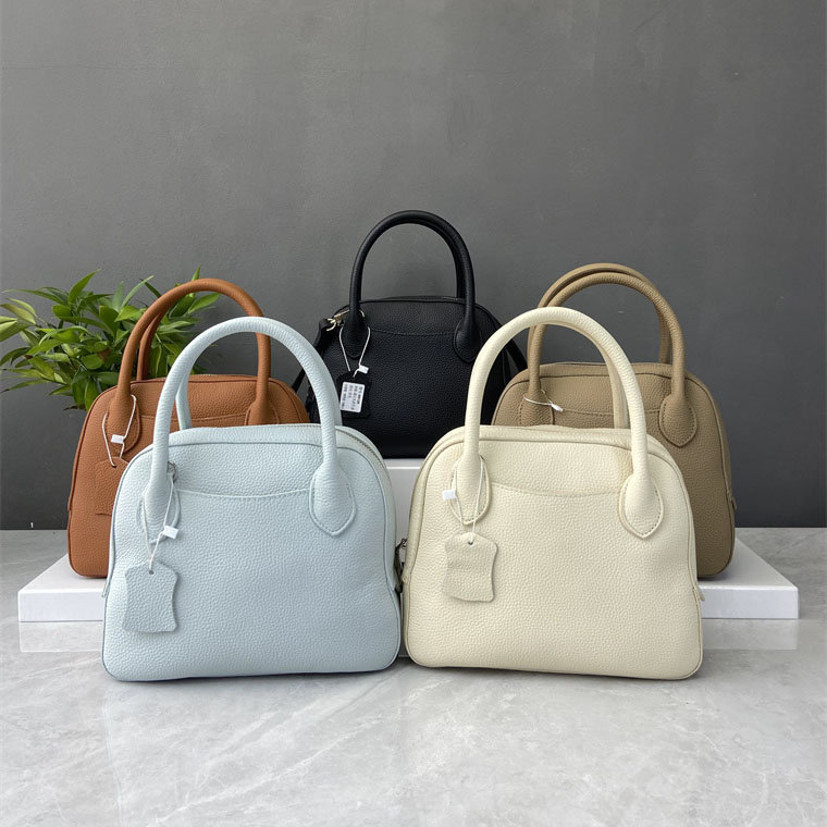 togo头层牛皮新款时尚大容量贝壳包轻便百搭手提单肩斜挎女包真皮