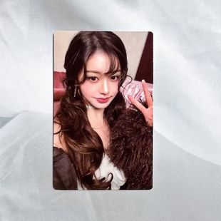 ive 张元英欣漾杂志圆小卡 ELLE 甜棕圆 张元英中文卡背小卡