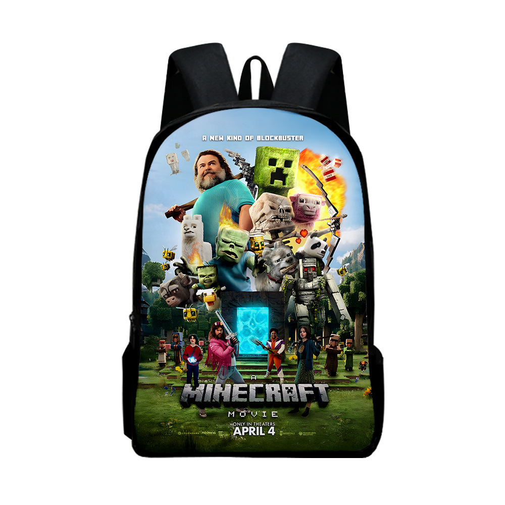我的世界大电影 Minecraft 双肩背包学生书包大容量电脑包运动包