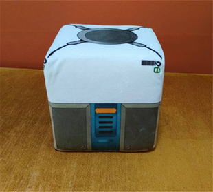 守望周边英雄源氏死神黑百合dva联盟游戏先锋补给箱毛绒抱枕包邮