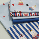 菜家布铺 马戏扑克小熊印花破卡布料防泼水外套羽绒服防风服面料