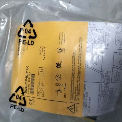 可维修新到4台原包装图尔克接近开关BI20-CP40-Y1X，议价