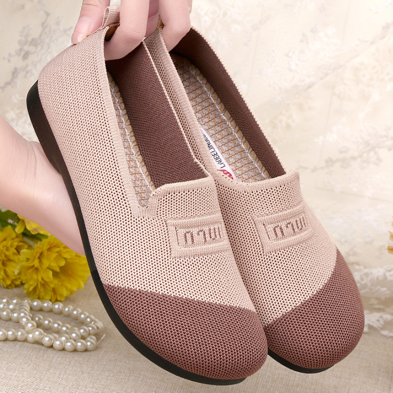 2025新款老北京布鞋女单鞋春夏平底透气休闲豆豆鞋软底防滑妈妈鞋,女鞋,传统布鞋,淘宝优惠券,粉丝福利购,淘宝优惠卷