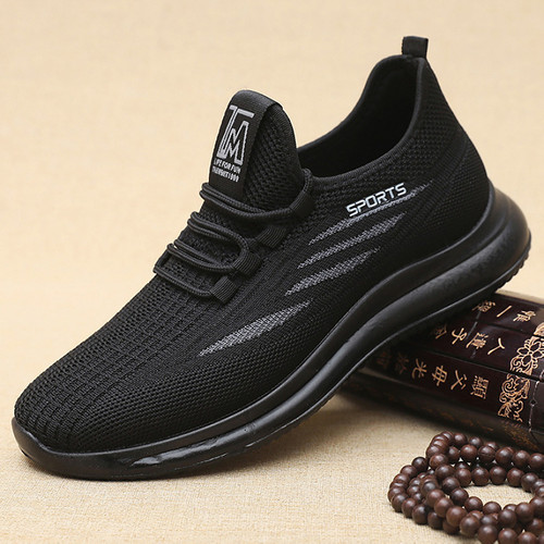 老北京布鞋男透气工作男鞋久站不累脚厨师鞋软底防滑休闲爸爸鞋子