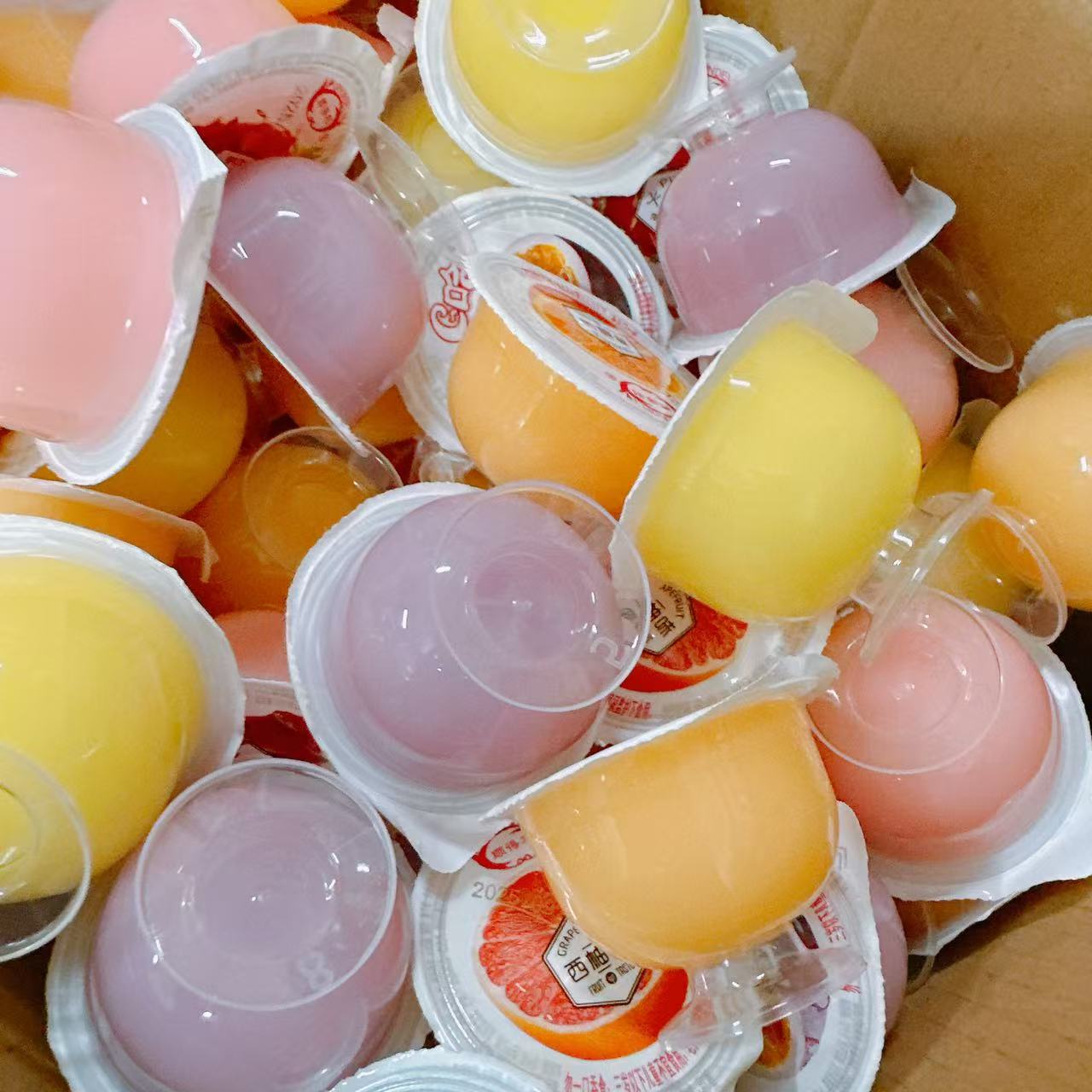 酒杯果冻旺小郎中秋节果冻塔材料拜月亮水果果冻混合口味500g