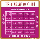 定制做彩色不干胶logo贴纸标贴瓶贴二维码 标签微商小广告印刷防水