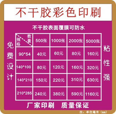 贴纸二维码标签不干胶定制