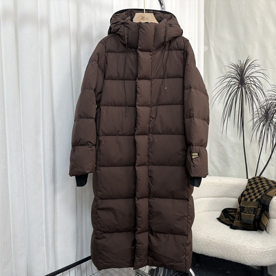 冬季新款羽绒服女长款过膝情侣加厚东北极寒零下30度外套